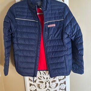 Vineyard Vines Navy Puffer Jacket for Kids